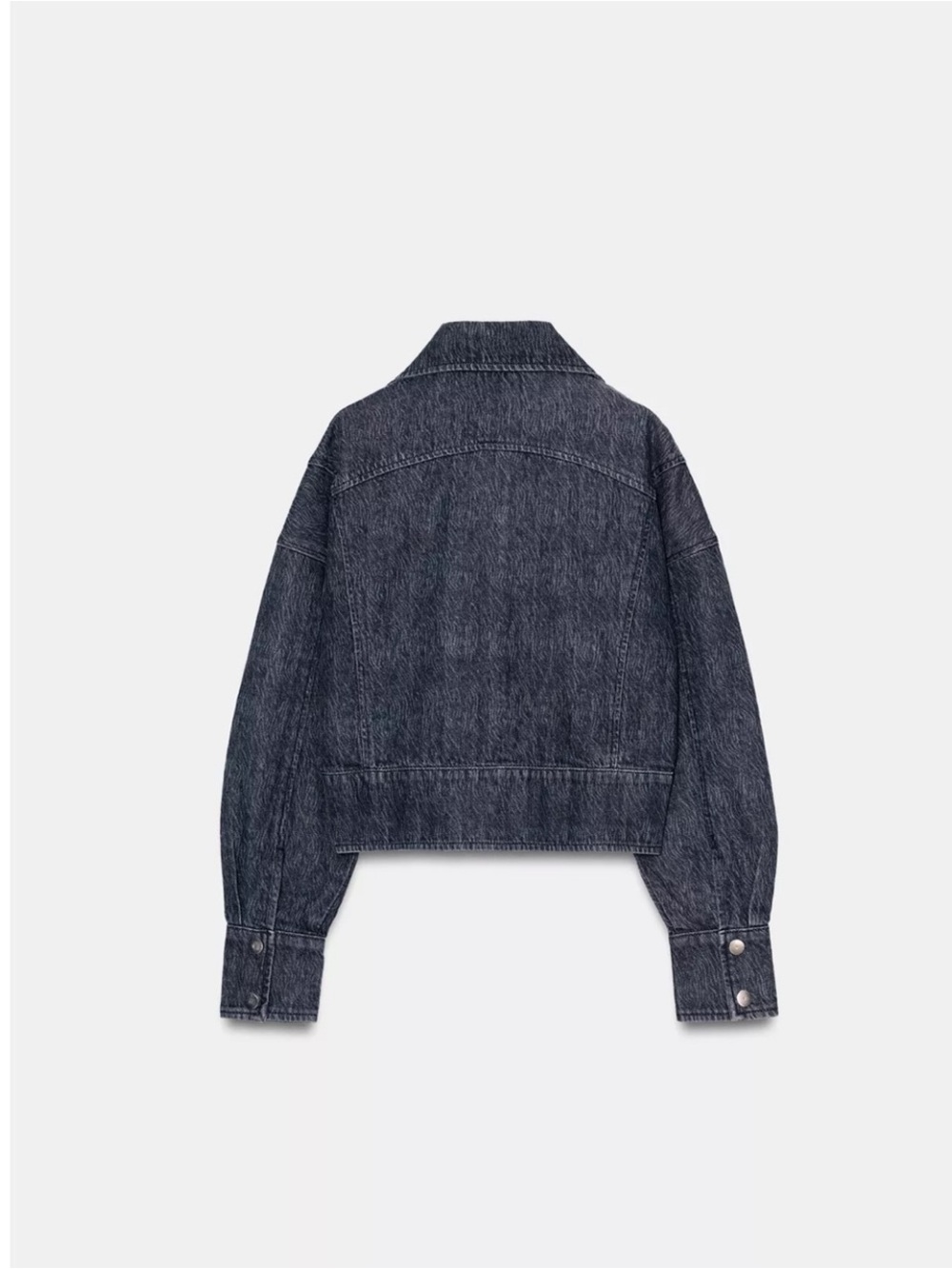 NWT Zara Z1975 Cropped Denim Jacket - Picture 5 of 10